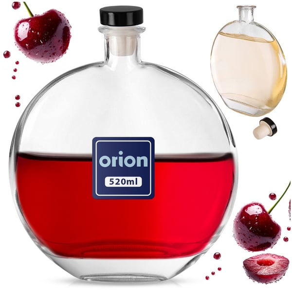 Glasflaska med kork 520 ml