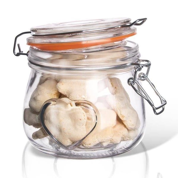 Glaspatentkrukke med klips 500 ml