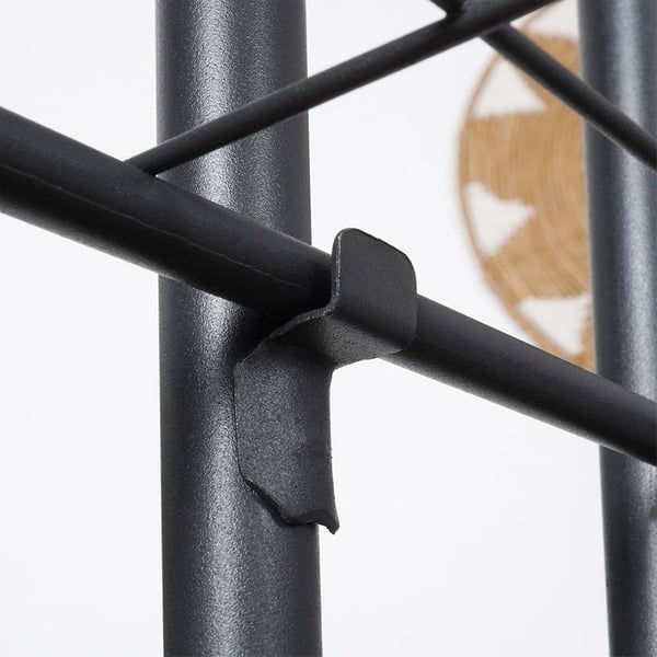 Metal blomsterstand sort 6-niveau 106 cm