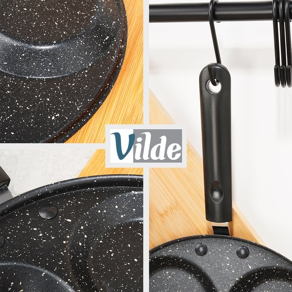 Granit æggepande 7 huller BASIC LINE 30 cm