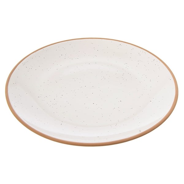 Keramiikkainen beige jälkiruokalautanen 20 cm