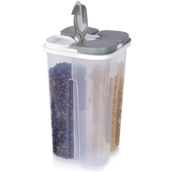 Beholder til løse produkter med delt dispenser 2,4 l