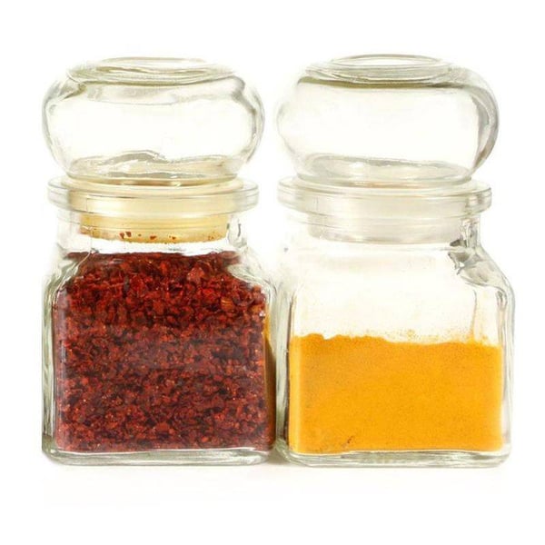 Glasburk för kryddor 120 ml 6 st