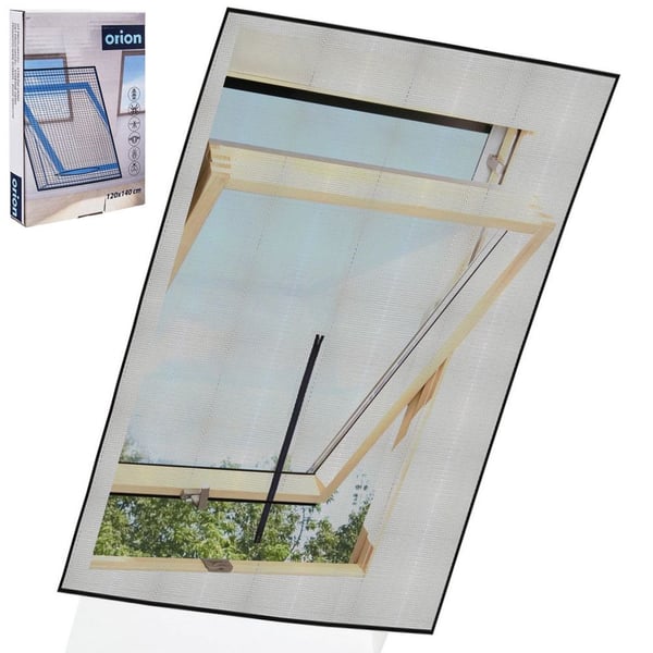 Myggenet til tagvindue sort 140x120 cm