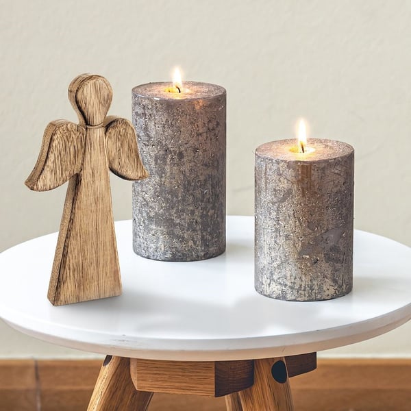 Träfigur julängel MANGO 13x24 cm