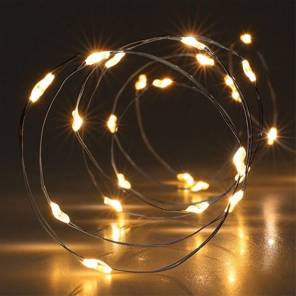 Julgransbelysning, tråd, 40 LED, 195 cm