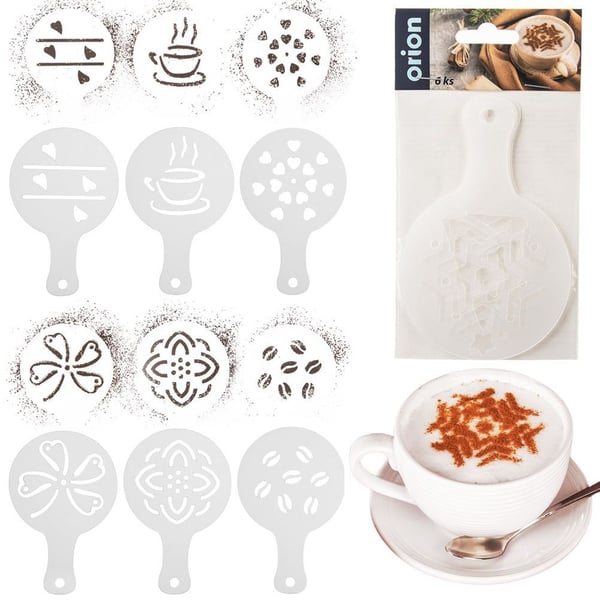 Kaffe- och dessertmallar 6 st