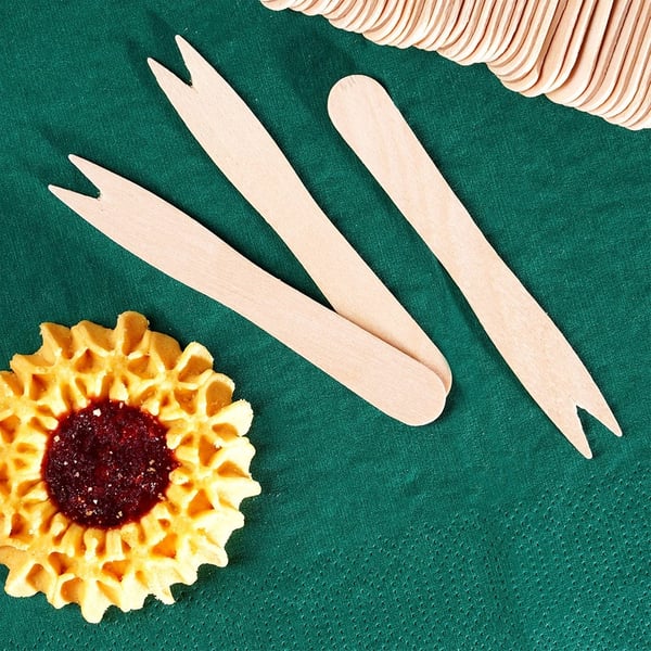 Puiset haarukat frites varten 8,5 cm 50 kpl