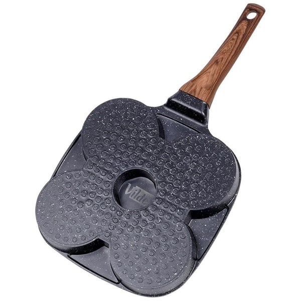 Granit æggebakke med 4 huller BLACK&WOOD 19x19 cm