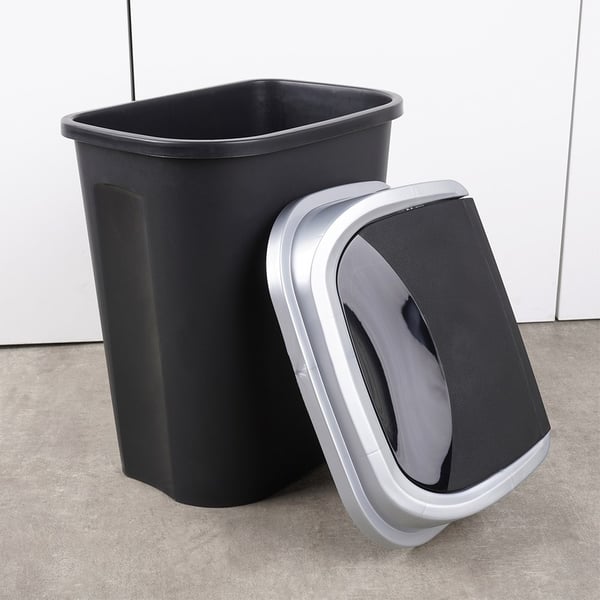 Muovinen roskasäiliö, musta, 25 l