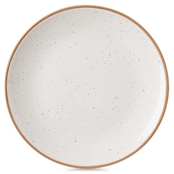 Keramiikkainen beige jälkiruokalautanen 20 cm