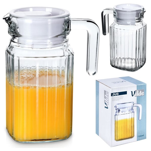 Lasinen kannu kannellinen 650 ml