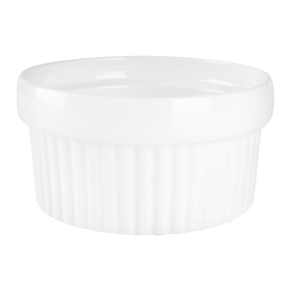 Keramiske bageskåle, hvide, 6 stk., 170 ml