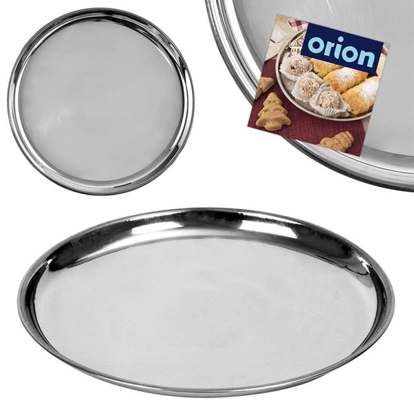 Teräksinen pyöreä tarjotin 18 cm