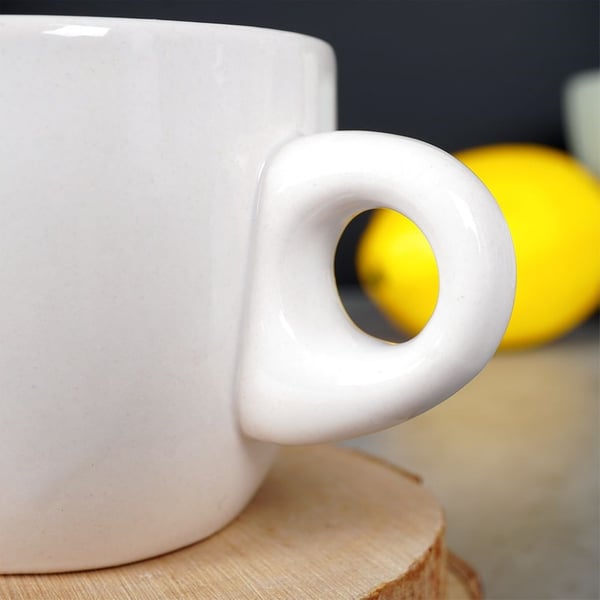 Keramisk hjerteformet espressokrus 80 ml