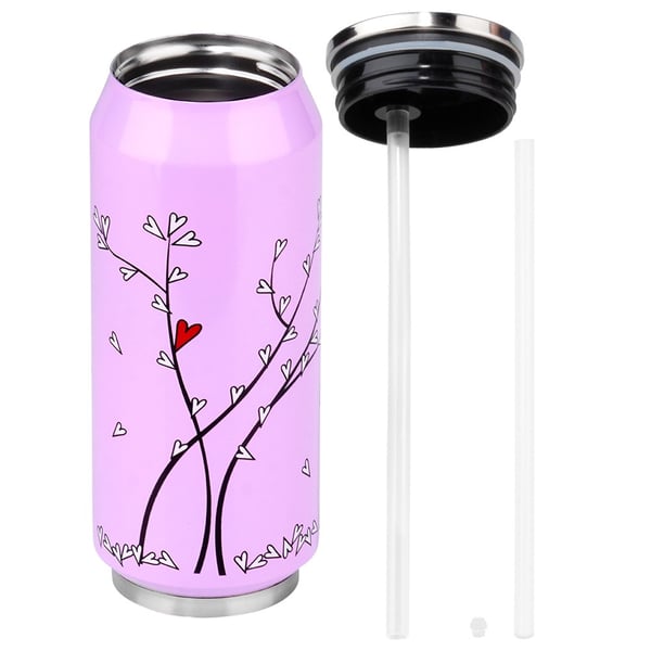 Termosmuki purkki vaaleanpunainen sydän 400 ml