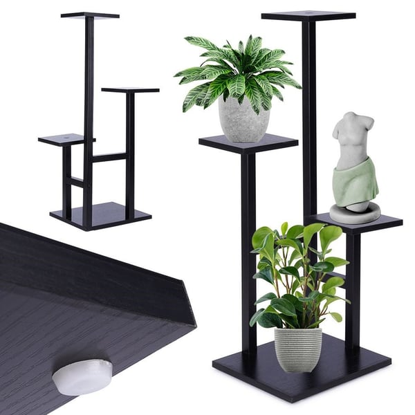 Metal blomsterstand 4-niveau 84 cm