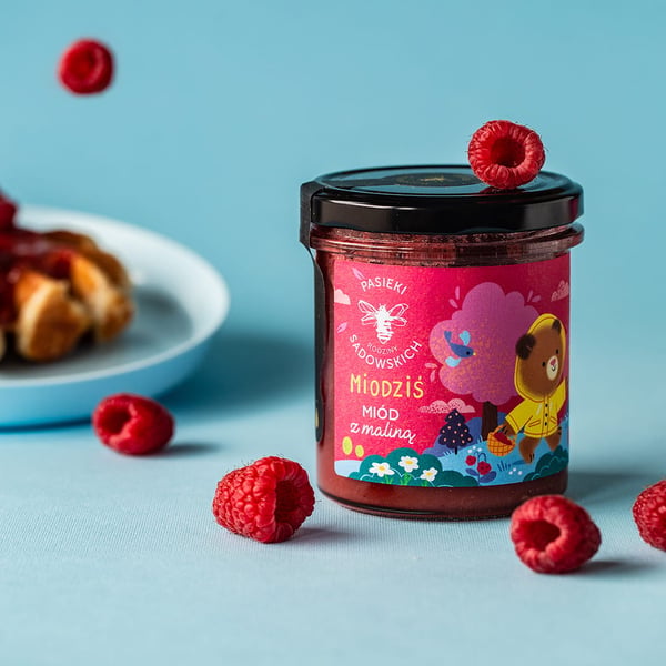 Miodziś hunaja vadelmalla 430 g ja yllätys