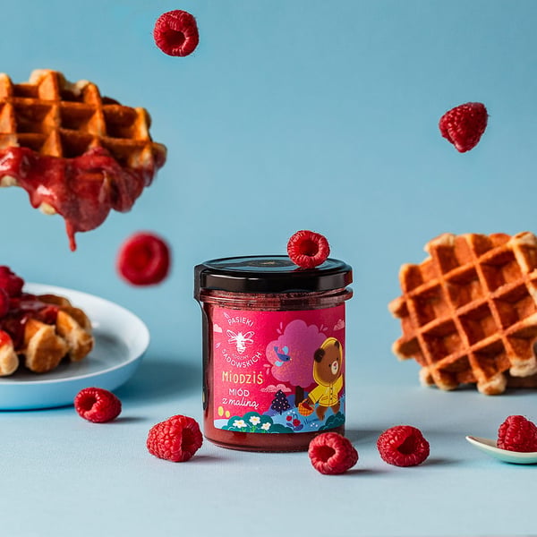 Miodziś hunaja vadelmalla 430 g ja yllätys