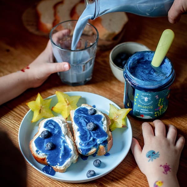 Miodziś - Hunaja spirulinalla 430 g + yllätys