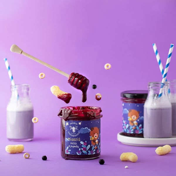 Miodziś - Hunajaa ja mustikoita 430 g + yllätys