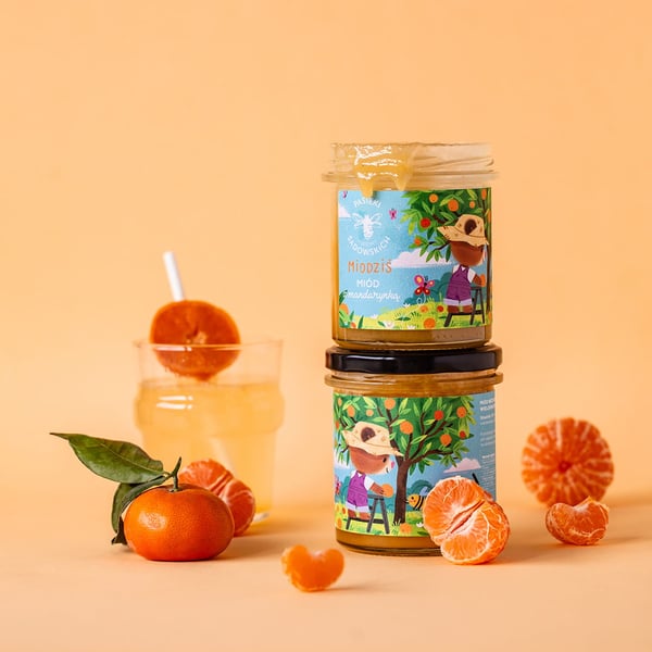 Miodziś - Hunaja mandariinilla 430 g + yllätys