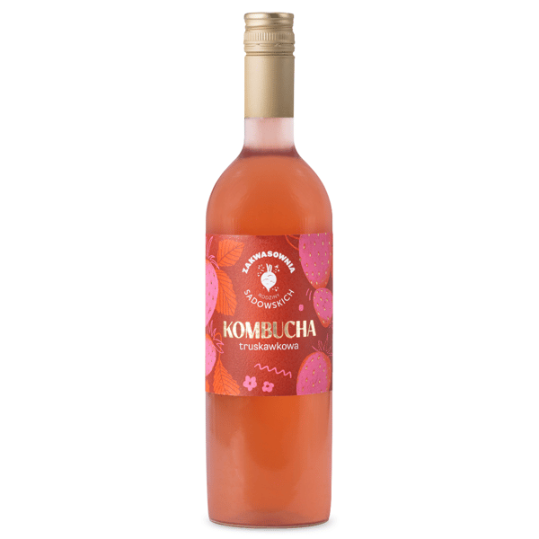 Jordgubbekombucha