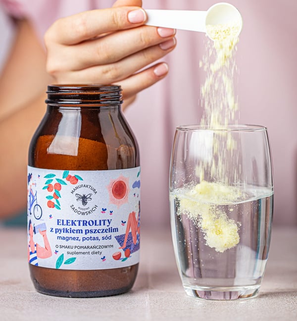 Elektrolytter med bipollen og appelsinsmag