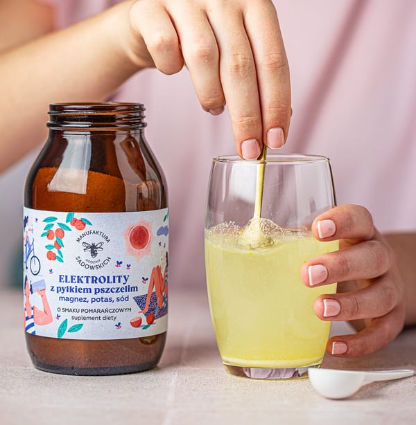 Elektrolytter med bipollen og appelsinsmag
