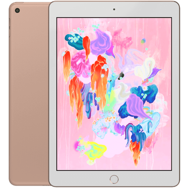 Apple iPad 9,7 6:e gen (2018) Rose Gold WI-FI 128GB Luokka C Uusi vara-akku (Refurbished)