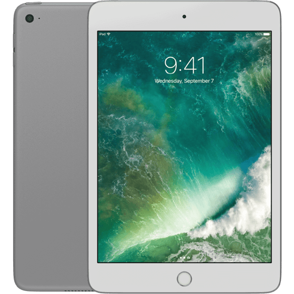 Apple iPad Mini 4 (2015) Silver Wifi 128GB Klass B Nytt batteri (Refurbished)