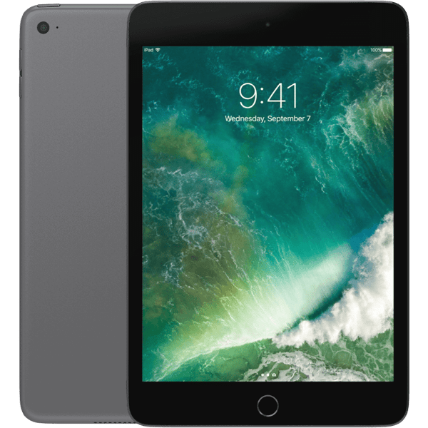 Apple iPad Mini 4 (2015) Space Grey Wifi 128GB Klass C Nytt batteri (Refurbished)