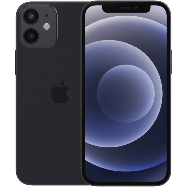 Apple iPhone 12 mini Black 64 GB Klasse B Nyt batteri (Refurbished)
