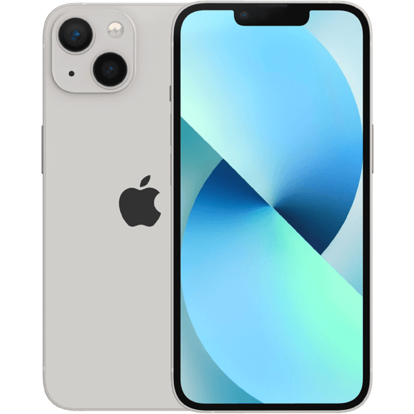 Apple iPhone 13 Starlight 128 GB Luokka B Uusi vara-akku (Refurbished)