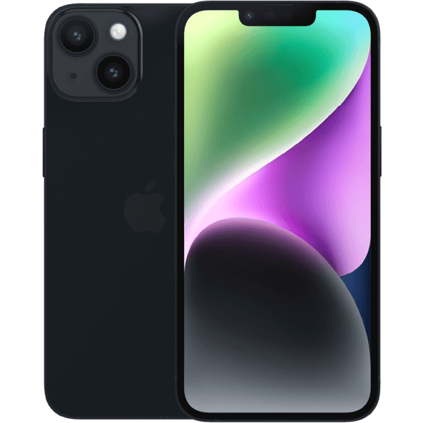 Apple iPhone 14 Midnight 128 GB Luokka A (Refurbished)