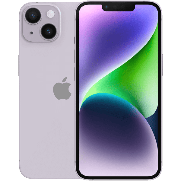 Apple iPhone 14 Purple 128 GB Luokka B Uusi vara-akku (Refurbished)