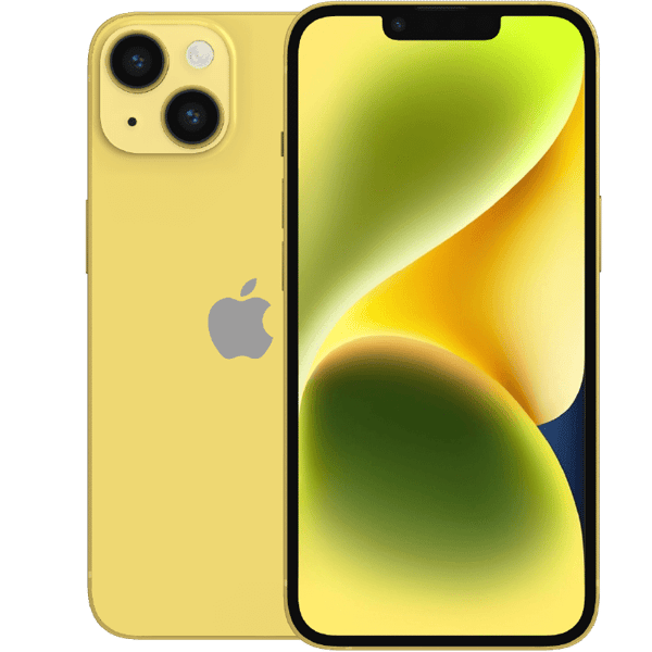 Apple iPhone 14 Yellow 128 GB Luokka B Uusi vara-akku (Refurbished)