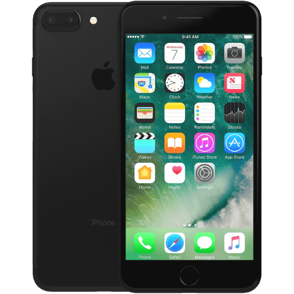 Apple iPhone 7 Plus Black 128 GB Klasse B Nyt batteri (Refurbished)