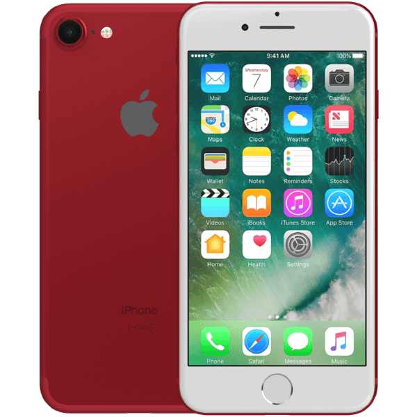Apple iPhone 7 Red 128 GB Klasse B Nyt batteri (Refurbished)