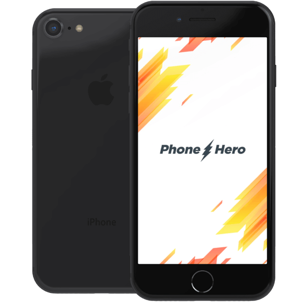 Apple iPhone 8 Space grey 128 GB Klasse C Nyt batteri (Refurbished)