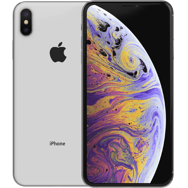 Apple iPhone XS Max Silver 64 GB Klasse B Nyt batteri (Refurbished)