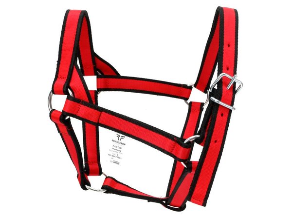 Royal Farm Mustang Grime Tre Striber 3 cm Stærk Størrelse 3 Rød og Sort