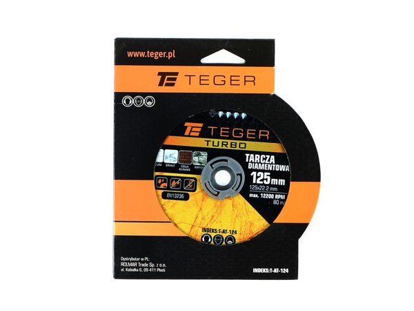 Teger turbo timanttilevy 125x22,23 mm