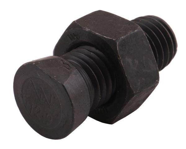 Täydellinen soikea auran pultti, leikattu toiselta puolelta, Waryński M14x39 mm, luokka 12.9, tarkoitettu Kverneland M14X39OV1:lle, 25 kpl