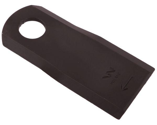 Højre slåmaskinekniv Waryński 116x48x4 mm hul 20,5 mm anvendelse 6804720 Kuhn 25 stk.