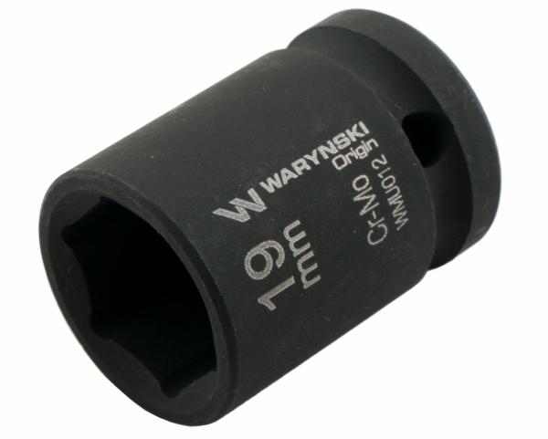 Waryński 1/2" sekskantet slagfatning 19 mm CrMo DIN 3129