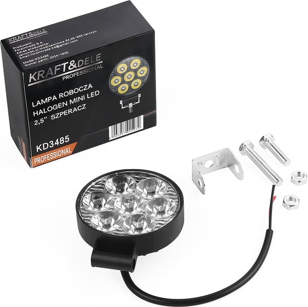Mini LED-arbejdslampe 2,5" søgelys | Kraft&Dele