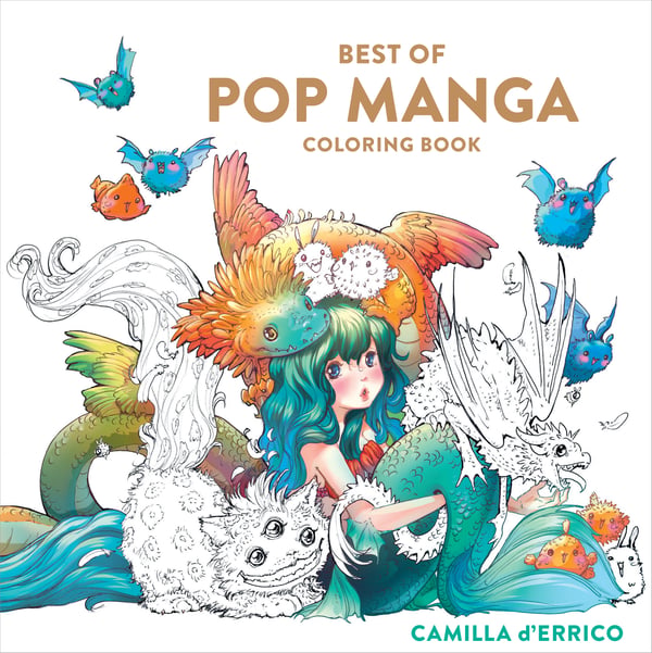 Best of Pop Manga Coloring Book 9781984862761 Best of Pop Manga Coloring Book 9781984862761