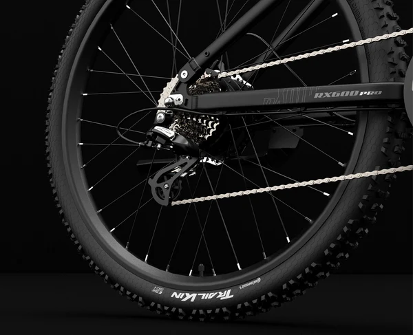 Lankeleisi RX600 Pro elcykel - Grå, batteri 48V 20Ah, däck 29*2.3, hydraulisk broms, 25 km/h, räckvidd på 120 km.