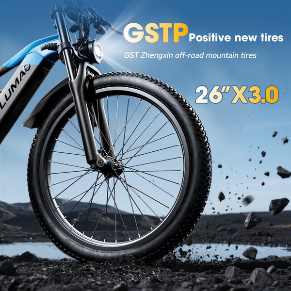 PULUMA PE86 Sähköpyörä 500W, 48V 20Ah Akku, 40 km/h, 70 km Toimintamatka, 26 Tuuman Fatbike